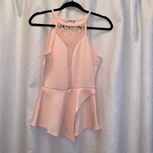 Pink Peplum top